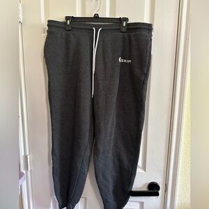 Bella Canvas Gray Joggers with Elastic Cuffs and Drawstring says Shipt